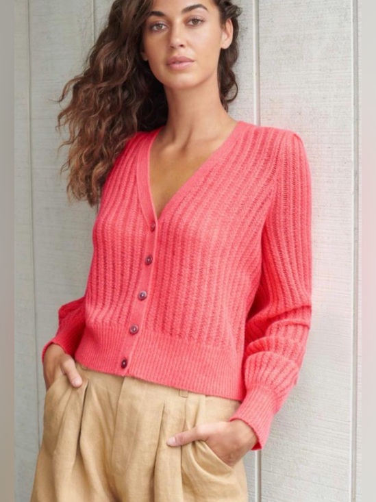 White + Warren Sweaters - White + Warren Size M • Pink 100% Cashmere Cardigan Chic Quiet Luxury.